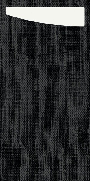 Sacchetto Dunisoft 230 x 115 mm, Uni schwarz/weiß (VPE 240 St.)