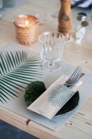Ecoecho Tischsets Graspapier 30 x 40 cm Leaf (VPE 1000 St.)