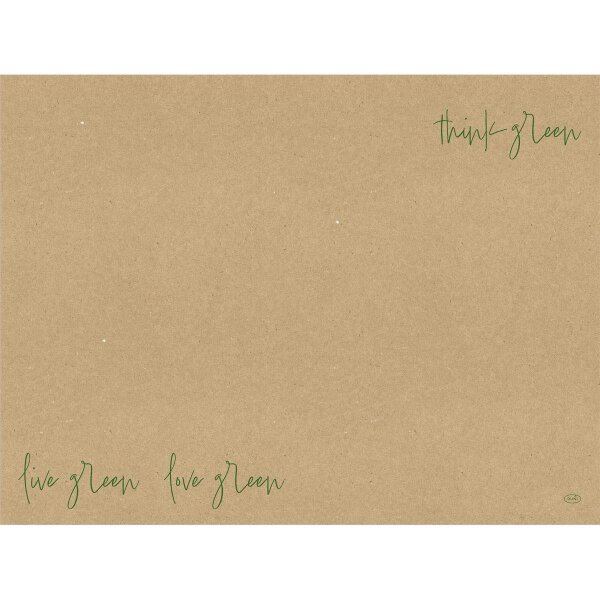 Tischsets Papier recycled 30 x 40 cm Love Green (VPE 1000 St.)