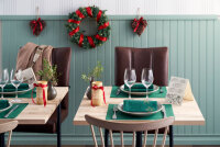 Tischsets Bio-Dunicel 30 x 40 cm, Linnea jägergrün (VPE 500 St.)