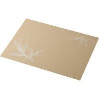 Tischsets Bio-Dunicel 30 x 40 cm, Motive Eco Leaves - unbleached (VPE 500 St.)