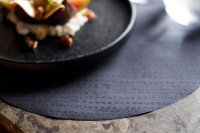 Tischsets Bio-Dunicel 28 x 38 cm, Stucco schwarz (VPE 500 St.)