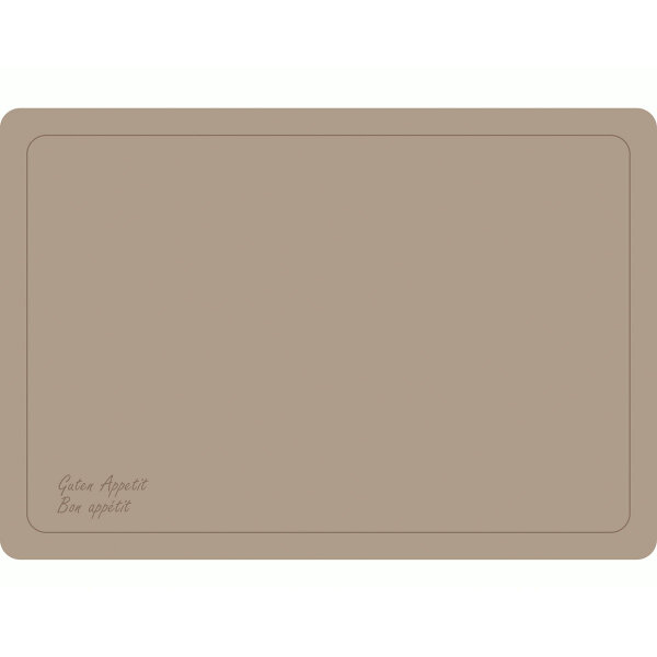 Tischsets Dunicel 33 x 48 cm, Vesca Norm Guten Appetit greige (VPE 500 St.)