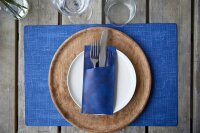 Tischsets Silikon 30 x 45 cm, Uni dunkelblau (VPE 30 St.)