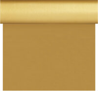Tête à Tête Tischläufer Dunisilk® 24 m x 40 cm (20 Abschnitte), Uni gold  (VPE 4 St.)