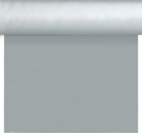 Tête à Tête Tischläufer Dunisilk® 24 m x 40 cm (20 Abschnitte), Uni silber (VPE 4 St.)