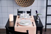 Tête à Tête Tischläufer Bio-Dunicel 24 m x 40 cm (20 Abschnitte), Uni mellow rose (VPE 4 St.)
