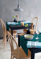 Tête à Tête Tischläufer Bio-Dunicel 24 m x 40 cm (20 Abschnitte), Uni ocean teal (VPE 4 St.)