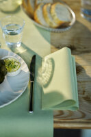 Tête à Tête Tischläufer Bio-Dunicel 24 m x 40 cm (20 Abschnitte), Uni pistachio green (VPE 4 St.)