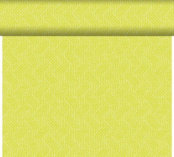 Tête à Tête Tischläufer Dunicel 24 m x 40 cm (20 Abschnitte), Motive Woven kiwi (VPE 4 St.)