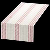 Tête à Tête Tischläufer Dunicel 24 m x 40 cm (20 Abschnitte), Motive Rigato bordeaux (VPE 4 St.)