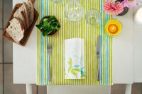 Tête à Tête Tischläufer Dunicel 24 m x 40 cm (20 Abschnitte), Motive Elise Stripes (VPE 4 St.)