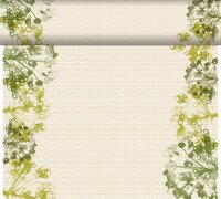 Tête à Tête Tischläufer Dunicel 24 m x 40 cm (20 Abschnitte), Motive Green Umbles (VPE 4 St.)