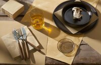 Tête à Tête Tischläufer Bio-Dunicel 24 m x 40 cm (20 Abschnitte), Motive Eco Leaves - unbleached (VPE 4 St.)