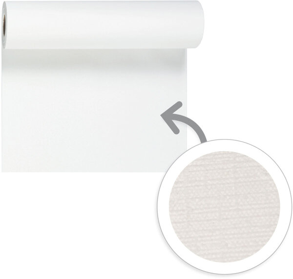 Tête à Tête Tischläufer Evolin 24 m x 41 cm (20 Abschnitte), Uni weiß (VPE 4 St.)