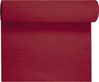 Tête à Tête Tischläufer Evolin 24 m x 41 cm (20 Abschnitte), Uni bordeaux (VPE 4 St.)