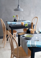 Tête à Tête Tischläufer Evolin 24 m x 41 cm (20 Abschnitte), Uni granite grey (VPE 4 St.)