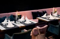 Tête à Tête Tischläufer Evolin 24 m x 41 cm (20 Abschnitte), Uni schwarz (VPE 4 St.)