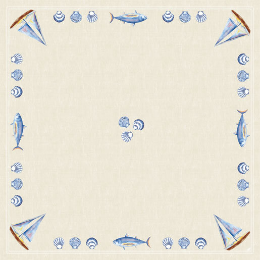 Mitteldecken Dunisilk® 84 x 84 cm, Motive Tide (VPE 100 St.)