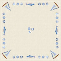 Mitteldecken Dunisilk® 84 x 84 cm, Motive Tide (VPE 100 St.)