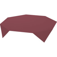 Mitteldecken Bio-Dunicel 84 x 84 cm, Uni bordeaux (VPE 100 St.)