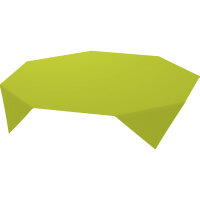 Mitteldecken Bio-Dunicel 84 x 84 cm, Uni kiwi (VPE 100 St.)
