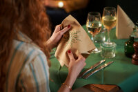 Mitteldecken Bio-Dunicel 84 x 84 cm, Uni jägergrün (VPE 100 St.)