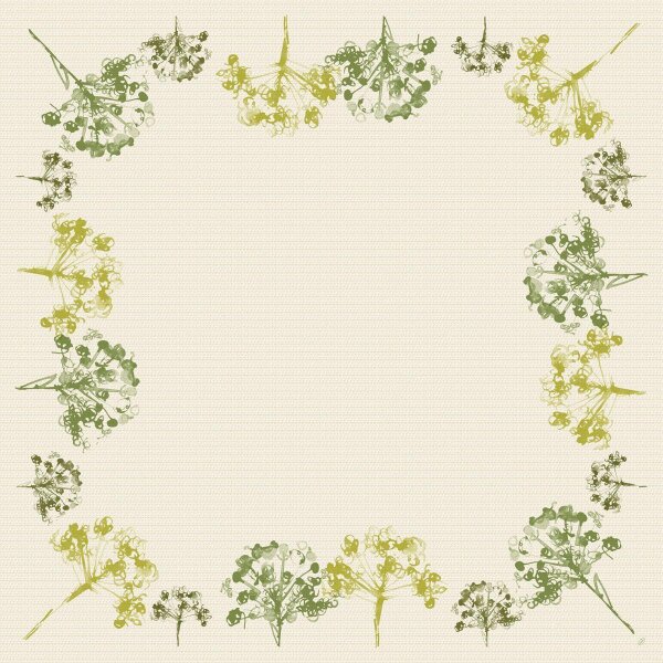 Mitteldecken Dunicel 84 x 84 cm, Motive Green Umbles (VPE 100 St.)