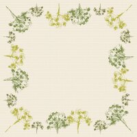 Mitteldecken Dunicel 84 x 84 cm, Motive Green Umbles (VPE 100 St.)