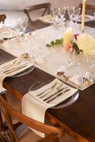 Tischdecken Evolin 110 x 110 cm, Uni weiß (VPE 50 St.)