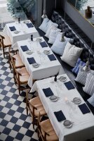 Tischdecken Evolin 127 x 180 cm, Uni  weiß (VPE 25 St.)