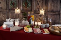 Tischdecken Evolin 127 x 220 cm, Uni bordeaux (VPE 25 St.)