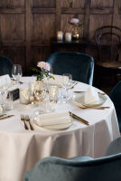 Tischdecken Evolin rund Ø 180 cm, Uni cream (VPE 15 St.)