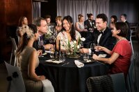 Tischdecken Evolin rund Ø 180 cm, Uni schwarz (VPE 15 St.)