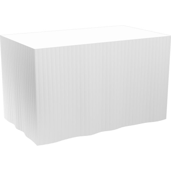 Skirtings Dunicel 72 cm x 5 Abschnitte à 4 m, selbstklebend, Uni weiß (VPE 5 St.)