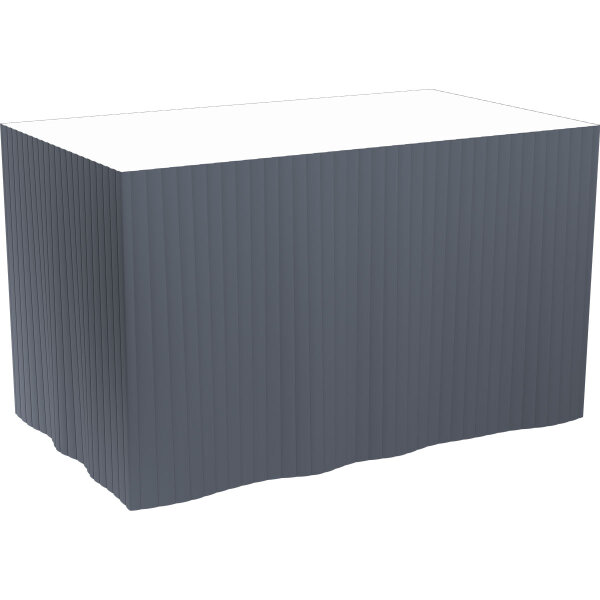Skirtings Dunicel 72 cm x 5 Abschnitte à 4 m, selbstklebend, Uni schwarz (VPE 5 St.)