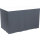 Skirtings Dunicel 72 cm x 5 Abschnitte à 4 m, selbstklebend, Uni schwarz (VPE 5 St.)