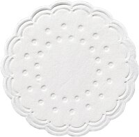 Untersetzer Zelltuch rund Ø 7,5 cm, 8-lagig, Uni...
