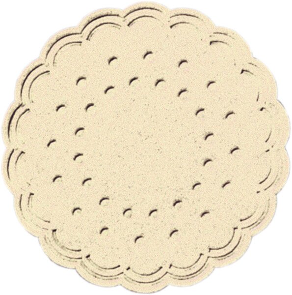 Untersetzer Zelltuch rund Ø 7,5 cm, 8-lagig, Uni cream (VPE 3000 St.)