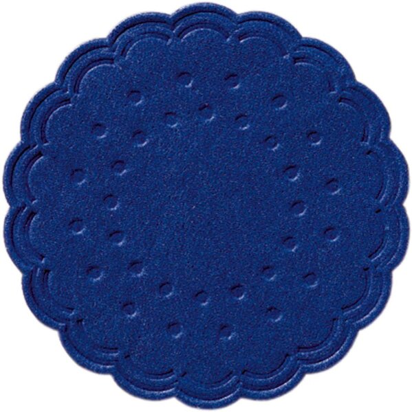 Untersetzer Zelltuch rund Ø 7,5 cm, 8-lagig, Uni dunkelblau (VPE 3000 St.)