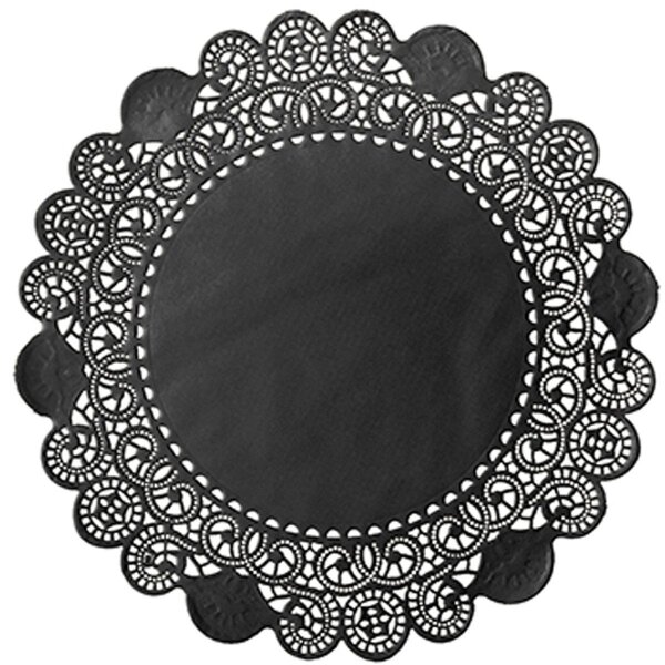Tortenspitzen rund, Uni Ø 19 cm, schwarz (VPE 2000 St.)