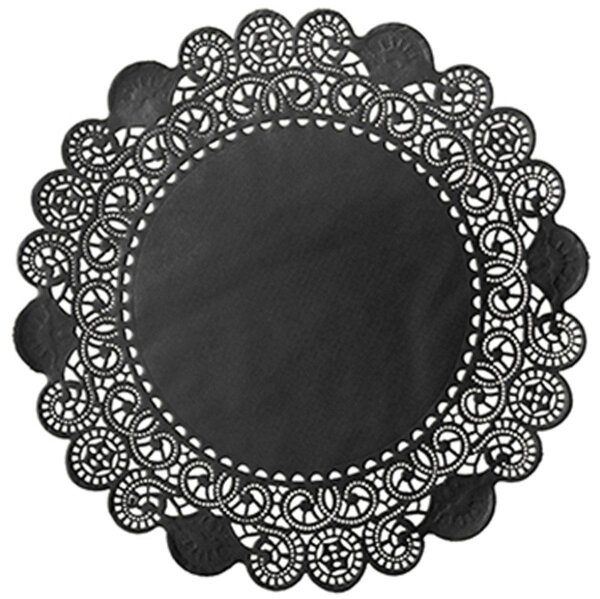 Tortenspitzen rund, Uni Ø 30 cm, schwarz (VPE 2000 St.)