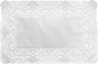 Tortenspitzen rechteckig, Uni 25 x 35 cm, weiß (VPE...