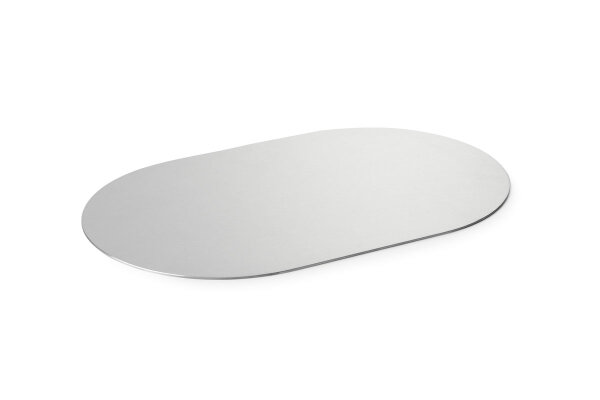 Laponian Accessoires Serie "Lake" Serviertablett 37 x 23 cm, Edelstahl silber (VPE 4 St.)
