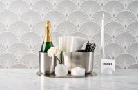 Laponian Accessoires Serie "Pond oval" Besteckhalter rund 13 x 20 cm, Edelstahl silber (VPE 4 St.)