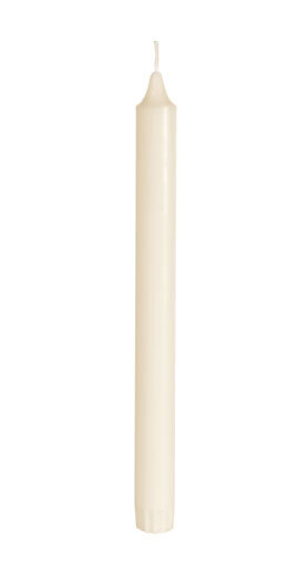 Kronenkerzen 100 % stearin 250 x Ø 22 mm, 9h cream (VPE 48 St.)