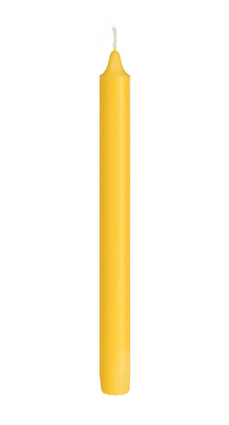 Kronenkerzen 100 % stearin 250 x Ø 22 mm, 9h gelb (VPE 48 St.)