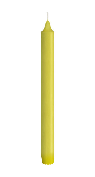 Kronenkerzen 100 % stearin 250 x Ø 22 mm, 9h kiwi (VPE 48 St.)