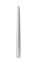 Spitzkerzen 260 x Ø 22 mm, ca. 6,5h silber 100 St.