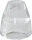Glas-Kerzenhalter 75 x 70 mm, klar